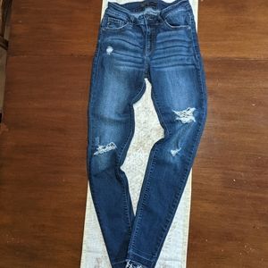 KANCAN Estilo Distressed Skinny Jeans